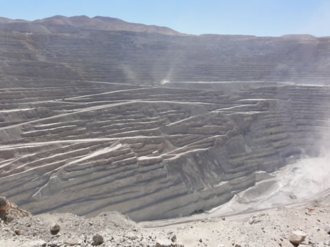 Vista mina de Chuquimata