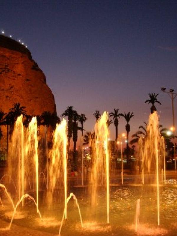 El imponente Morro de Arica.